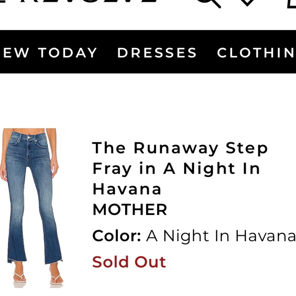 MOTHER The Runaway Step A Night In Havana Jeans 29 EUC - Picture 5 of 10